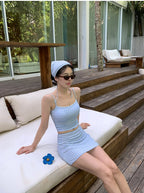 Girly Cute Style High-Waist Bikini Set