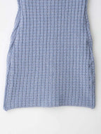 Halter V Neck Backless Knit Mini Dress For Women Figure Flattering Fit