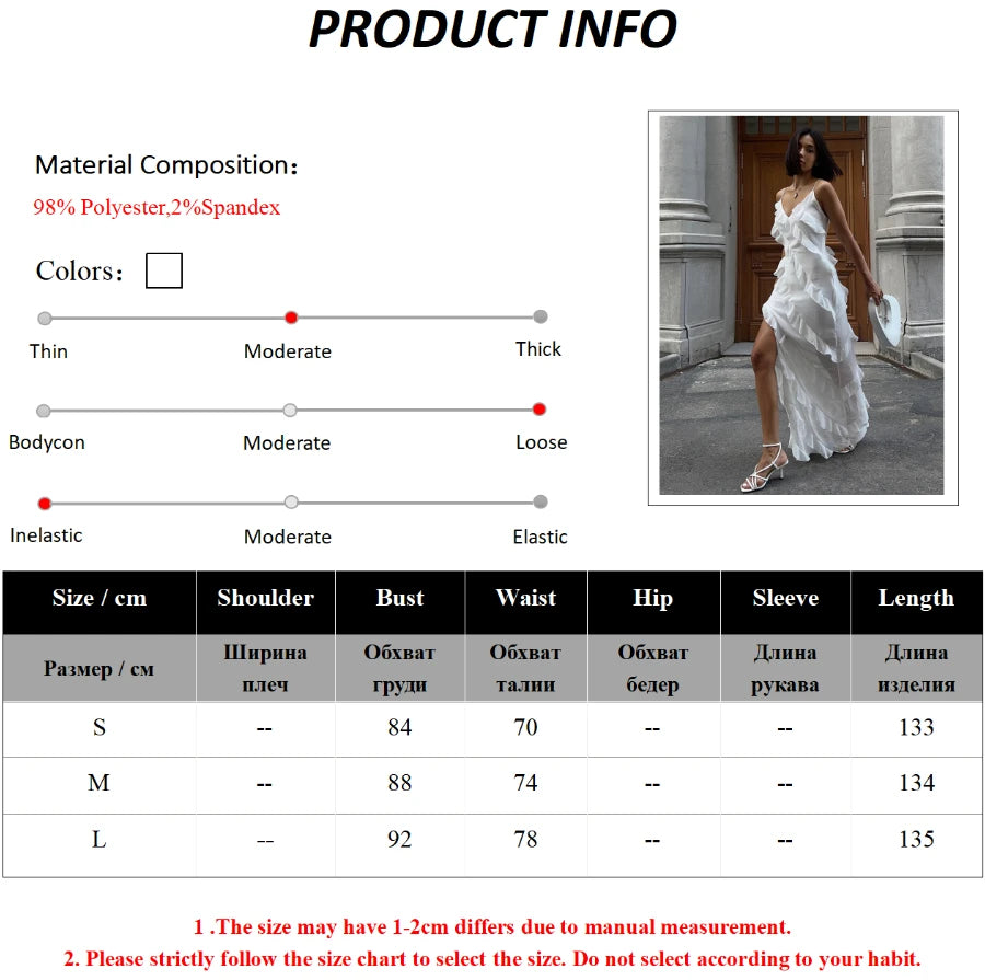 Elegant Lace V Neck Spaghetti Strap Maxi Dress Slit