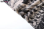 Mesh Print Maxi Bodycon Dress With Turtleneck And Long Sleeves