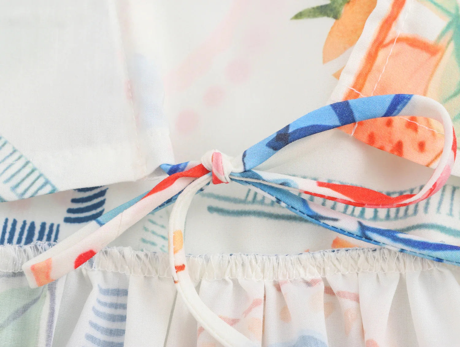 Plant Print Camisole And Shorts Set