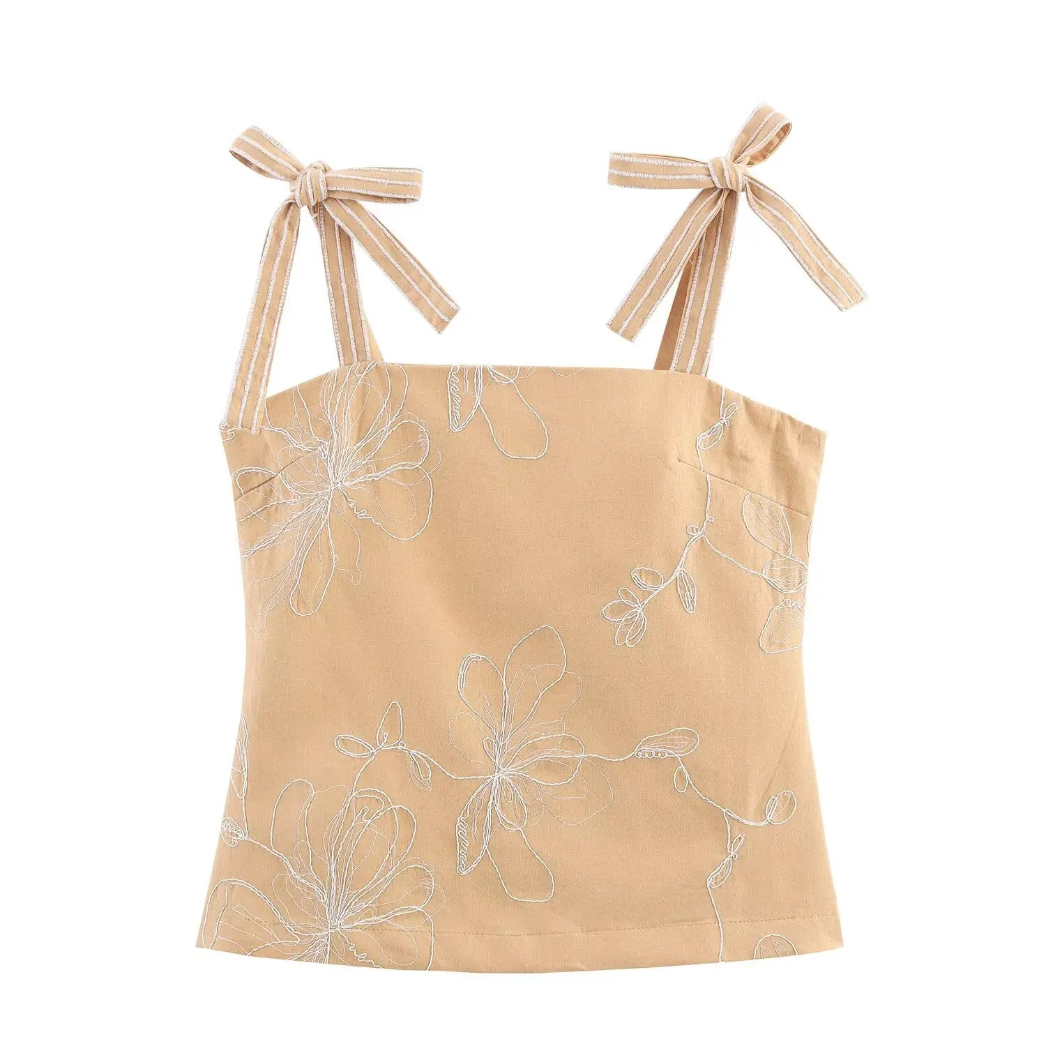 Cotton Two Piece Set For Women With Vest And Ankle Length Trousers