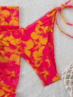 Triangle Bikini Set With Cover Up