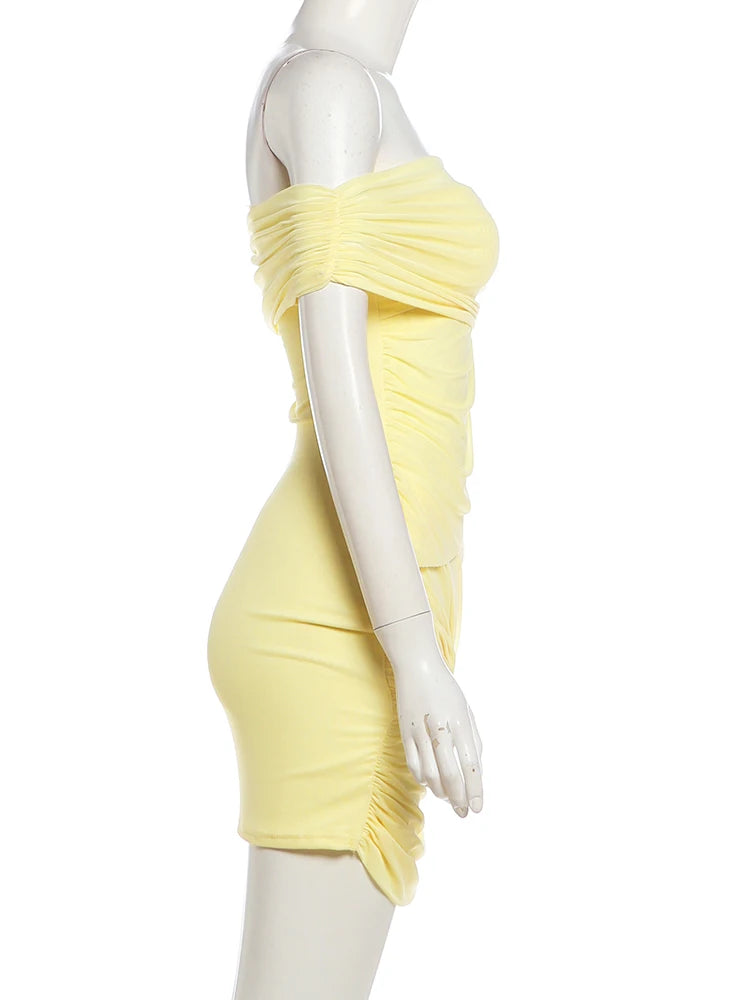 Sexy Patchwork Mesh Mini Dress