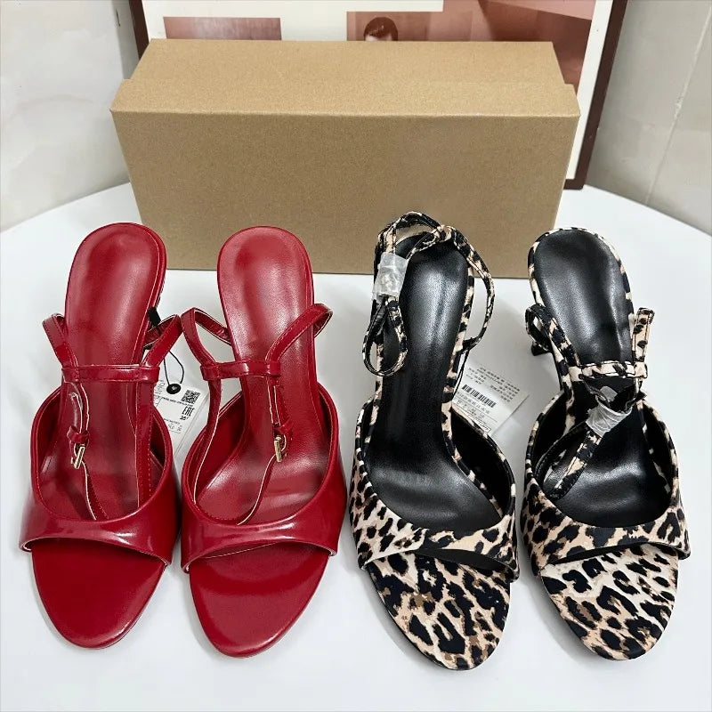 Ankle Strap Slingback High Heels