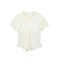 Elegant Chest Cutout Top With Elastic Waist