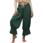 Vintage Lace Trim Pettipants For Under Dresses With Elastic Waist Bloomers Pantaloons