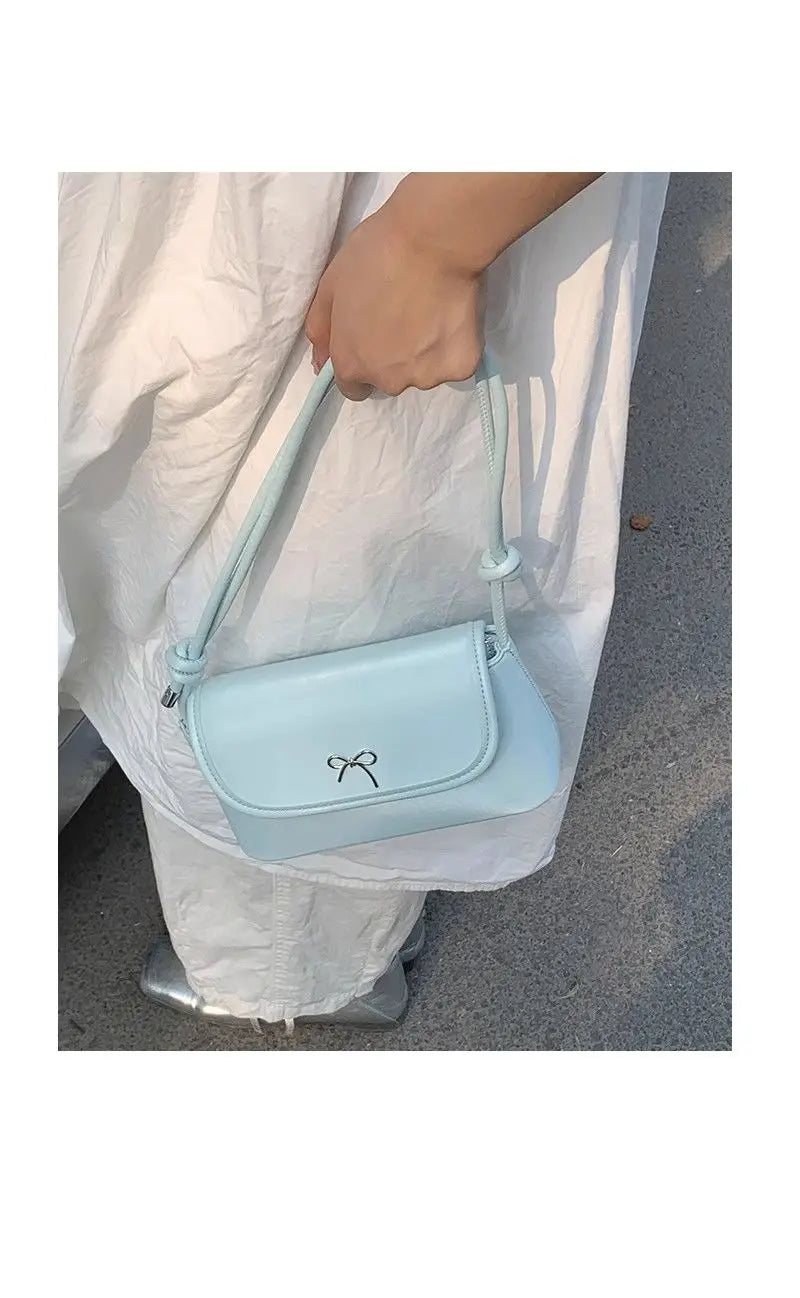 Sweet Harajuku Style Blue Baguette Bag Purse