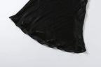 Midnight Peach Sequin Patchwork Maxi Dress Strapless