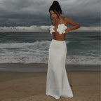 Three Piece Bandage Bikini With Skirt Bathing Suit For Women Brazilian Style A Line Skirt Summer Swimwear