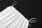 Elegant Puff Sleeve Top & Long Skirt Set