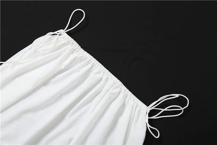 Elegant Puff Sleeve Top & Long Skirt Set