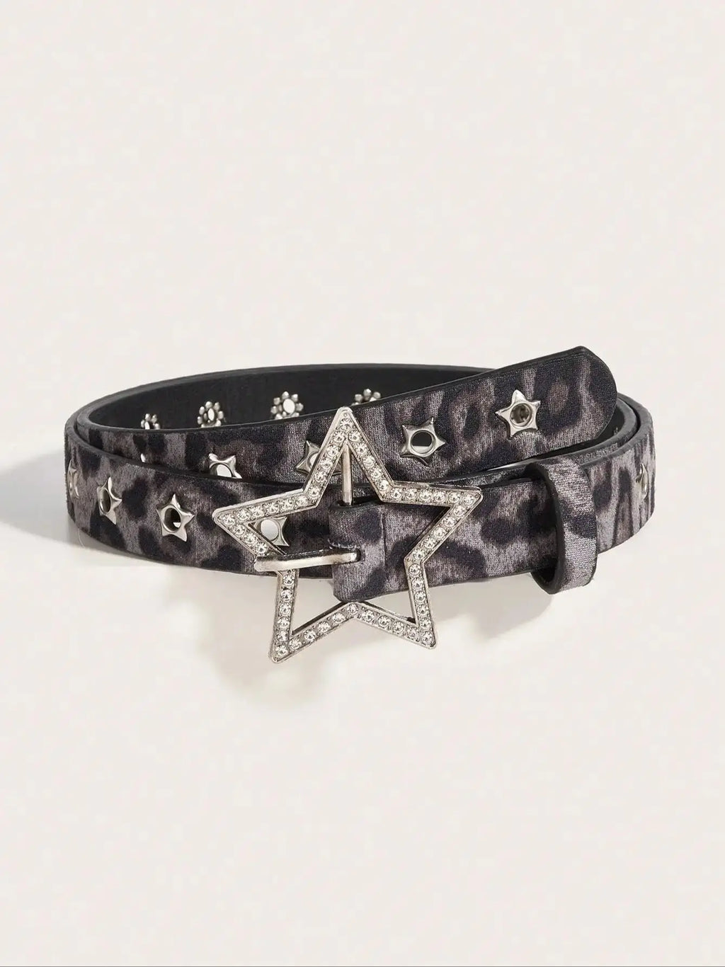 Star Studded Hollow Metal Belt for Women, Chic Everyday Accessory