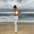 Three Piece Bandage Bikini With Skirt Bathing Suit For Women Brazilian Style A Line Skirt Summer Swimwear
