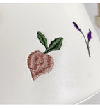 Whisper Bloom Embroidered Floral Bucket Bag With Textured Surface For Everyday Chic And Elegant Casual Carry