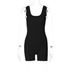 Women Sleeveless Playsuit Short Jumpsuit