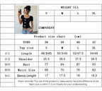 Square Neck Short Crop Top With Bow Black Bodycon Silhouette