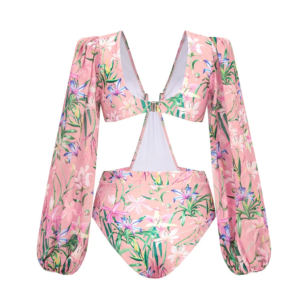 Coastal Chic Swim Set With Crop Top And Skirt Cover Up For Summer Vibes
