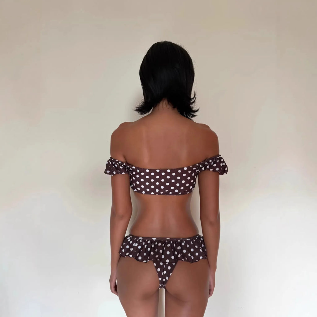 Polka Dot two piece Bikini Set For Sunny Beach Days Flirty