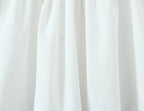 Backless Halter Embroidered White Dress For Women Elegant A Line Mini Dress