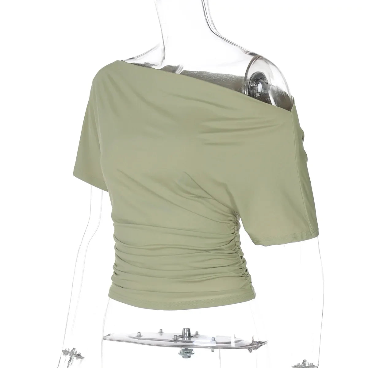 One Shoulder Summer Top For Women Slim Fit