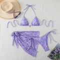 Triangle Bikini Set With Cover Up