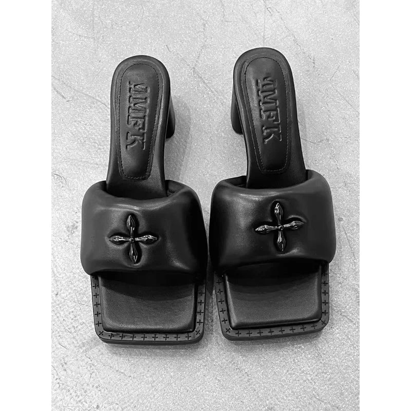 Sandals With Block Heel And Platform