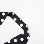 Patchwork Polka Dot Print Two Piece Set With Backless Halter Crop Top And Pleated Waist Capri Pants