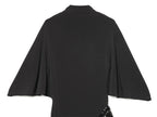 Backless Sequin Patchwork Maxi Dress With Wide Sleeves