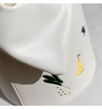 Whisper Bloom Embroidered Floral Bucket Bag With Textured Surface For Everyday Chic And Elegant Casual Carry