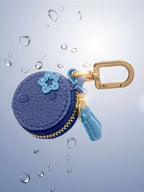 Mini Blueberry PU Leather Pendant Coin Purse Keychain Charm