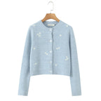 Effortless Embroidered Cardigan For Women