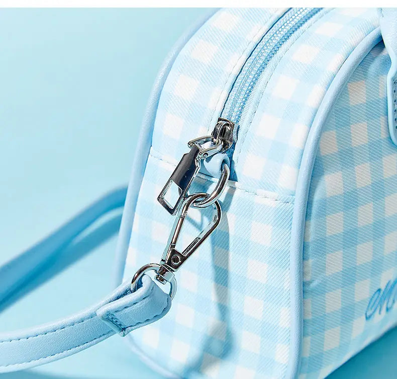 Playful Bunny Themed Crossbody Bag With Decorative Charm And Lightweight Design