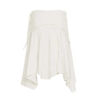 Casual Irregular Lace Up Skirt For Women Low Waisted