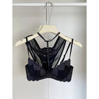French Embroidered Romance Push Up Bra Set With Steel Ring Delicate Lace And Seductive Coverage