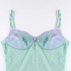 Spicy Girl Style Mesh Camisole Cross Hem Tube Top