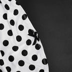 Polka Dot Two piece Halter Crop Set With Backless Top And Skinny Capri Pants