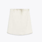 Chic Two Piece Set With Backless Tube Top And Wide Leg Pants