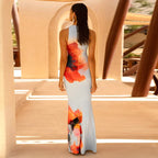 Floral Sleeveless Maxi Dress