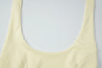 Halter Backless Corset Tank Top With Lace Up Details Retro Street Vibe