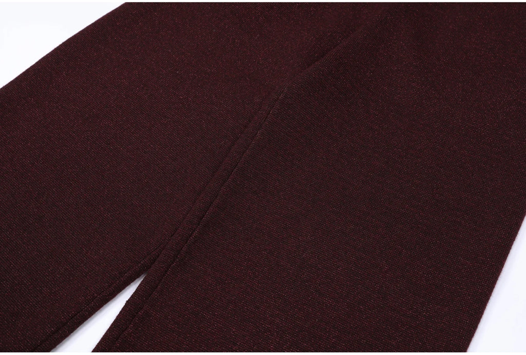 Diamond Buckle Knit Top With Elastic Fit Long Sleeve Pullover Round Neck For Women