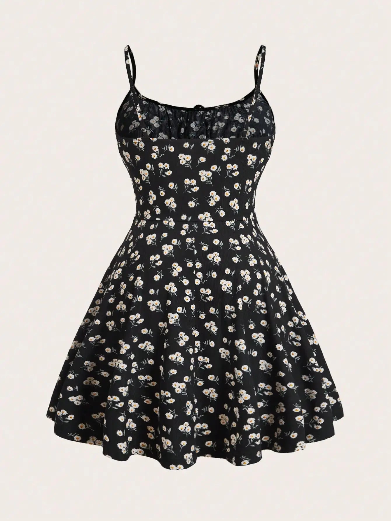 Fashion Floral Sleeveless Thin Strap Camisole Dress