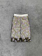 Retro Elegant High-Waisted Sequin Skirt With Heavy Bead Embroidery