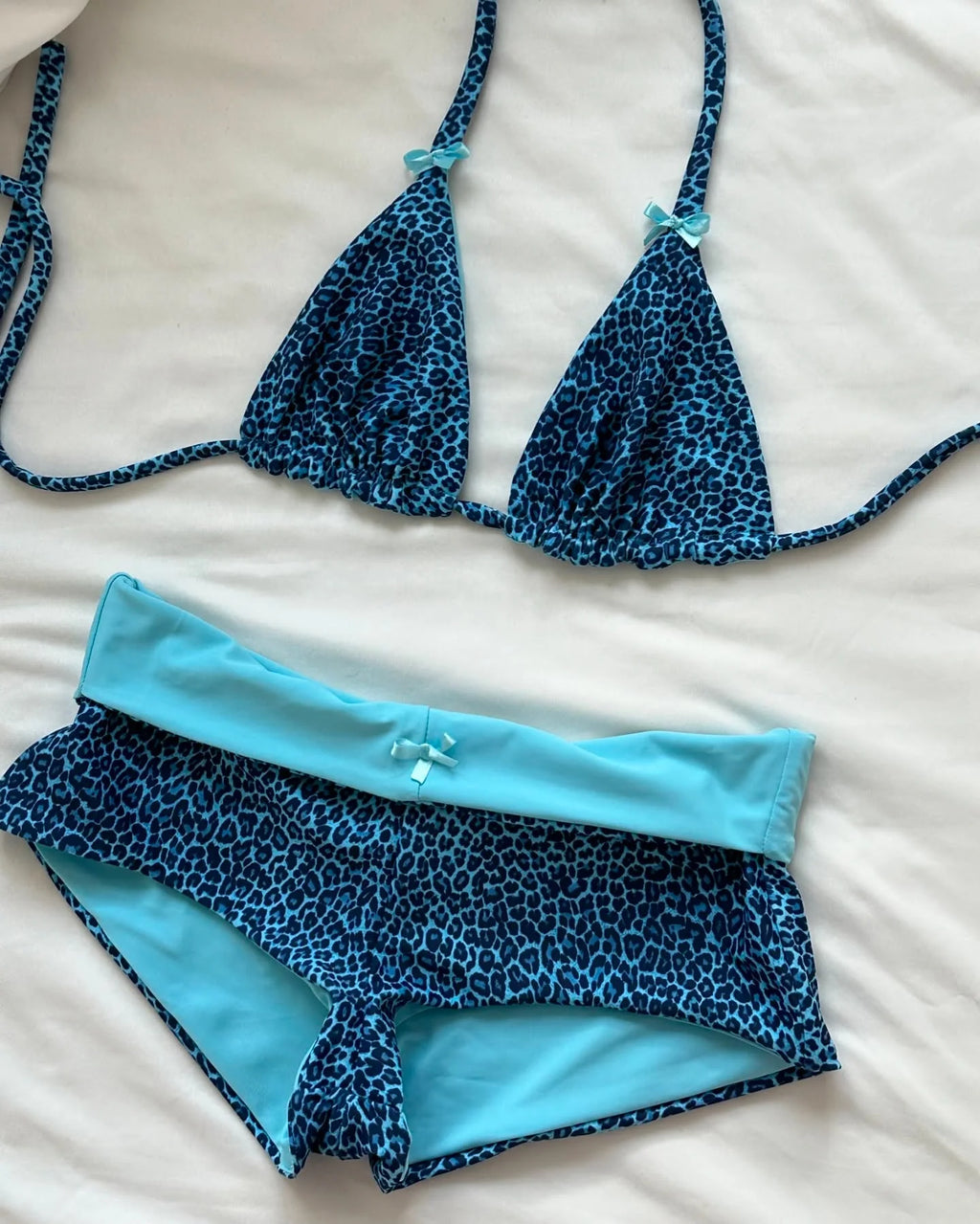 90s Nostalgia Halter Triangle Bikini Set