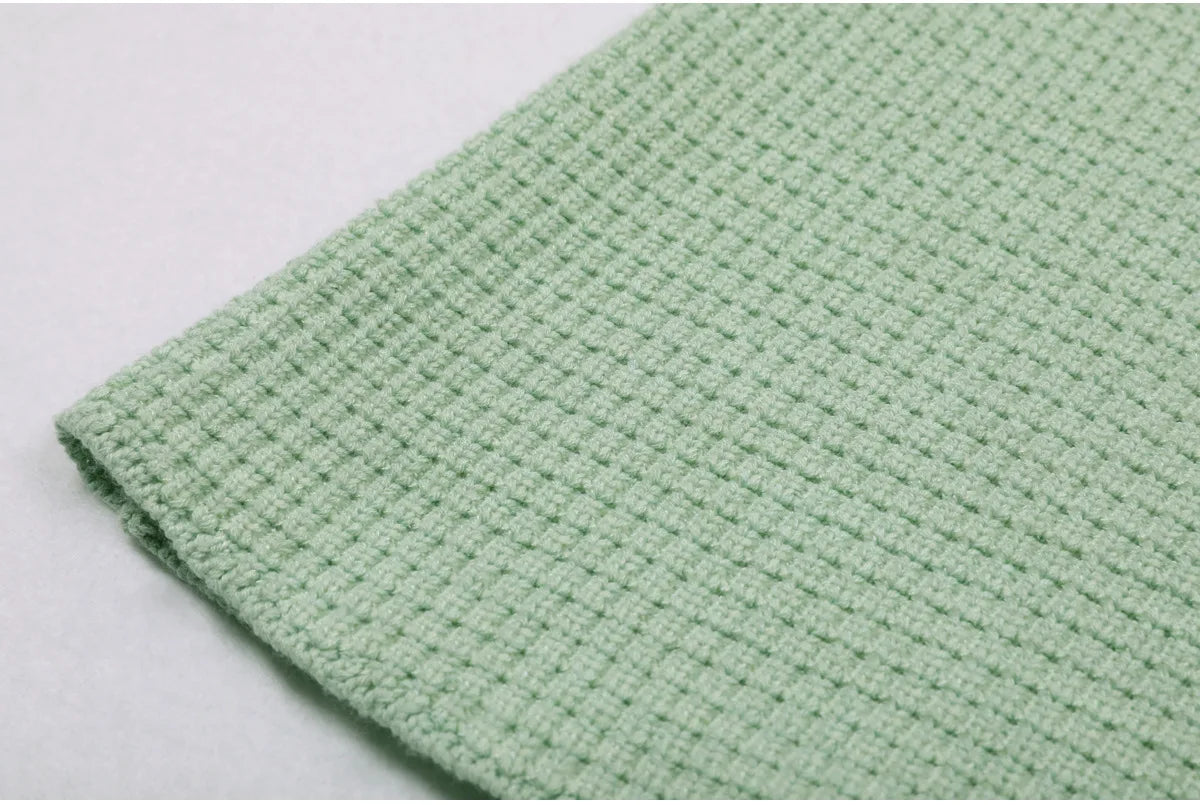 Beaded Knit A Line Dress