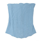 Corsets Women Sexy Sleeveless Breathable Mesh Zip Overbust Bustier Bodice
