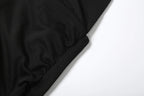 Elegant Halter Backless Maxi Dress With Deep V Neck And High Slit