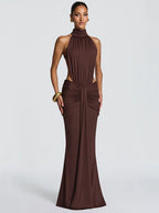 Evening Elegant Backless Halter Body-con Dress