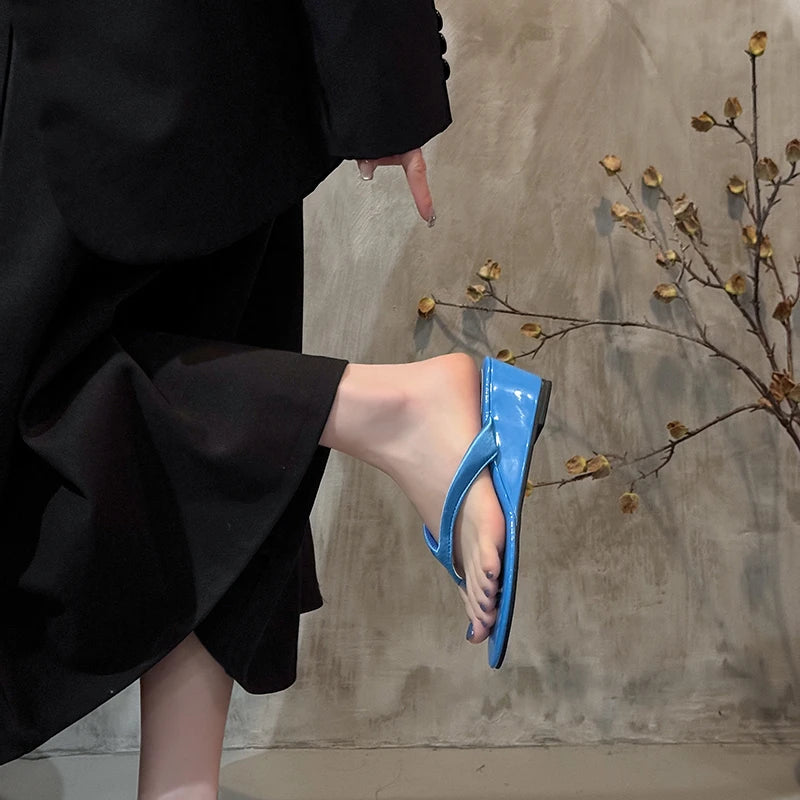 Elevated Water Resistant Flip Flops For Women Soft Sole Casual Slippers