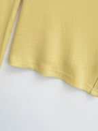 Knit Cardigan With Subtle Side Button Details